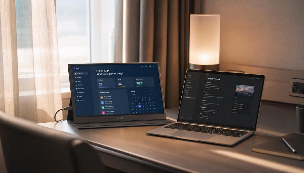 Portable USB-C monitors for travel