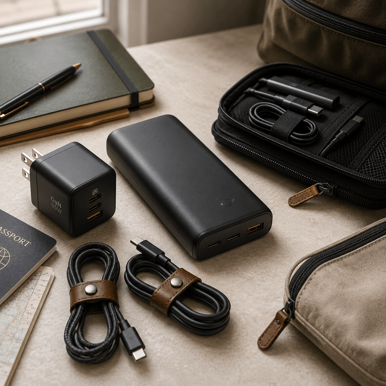 Portable chargers and power banks for travel